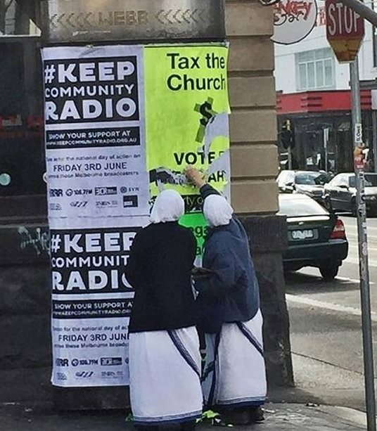 Catholic archdiocese defends nuns accused of defacing Sex party poster