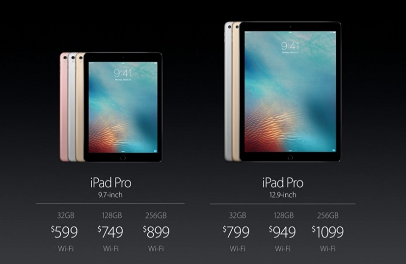 New iPad Pro announced: $599, 9.7-inch display, weighs less than one pound