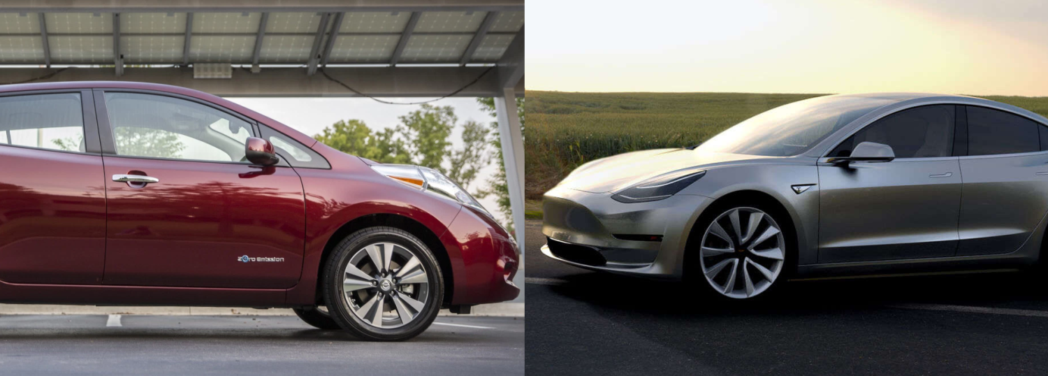 Nissan LEAF sales are in free-fall and Tesla Model 3 could have something to do with it